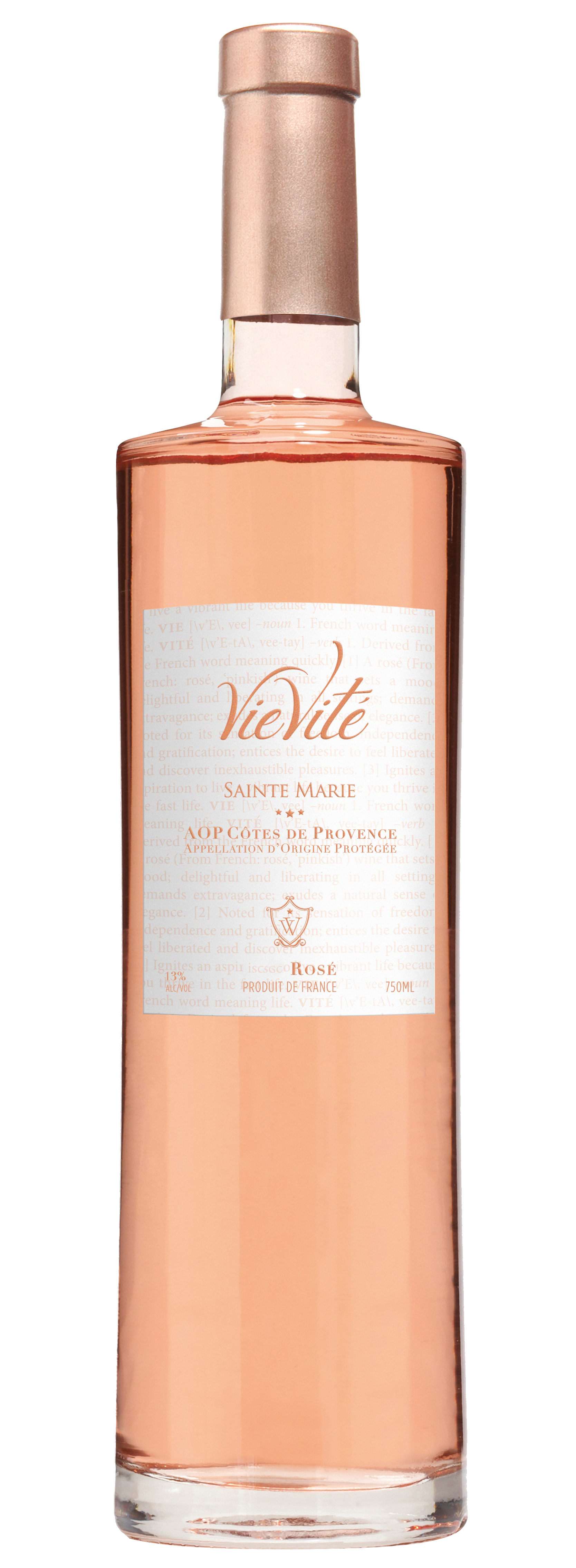 VieVite Rose 2023  Front Bottle Shot