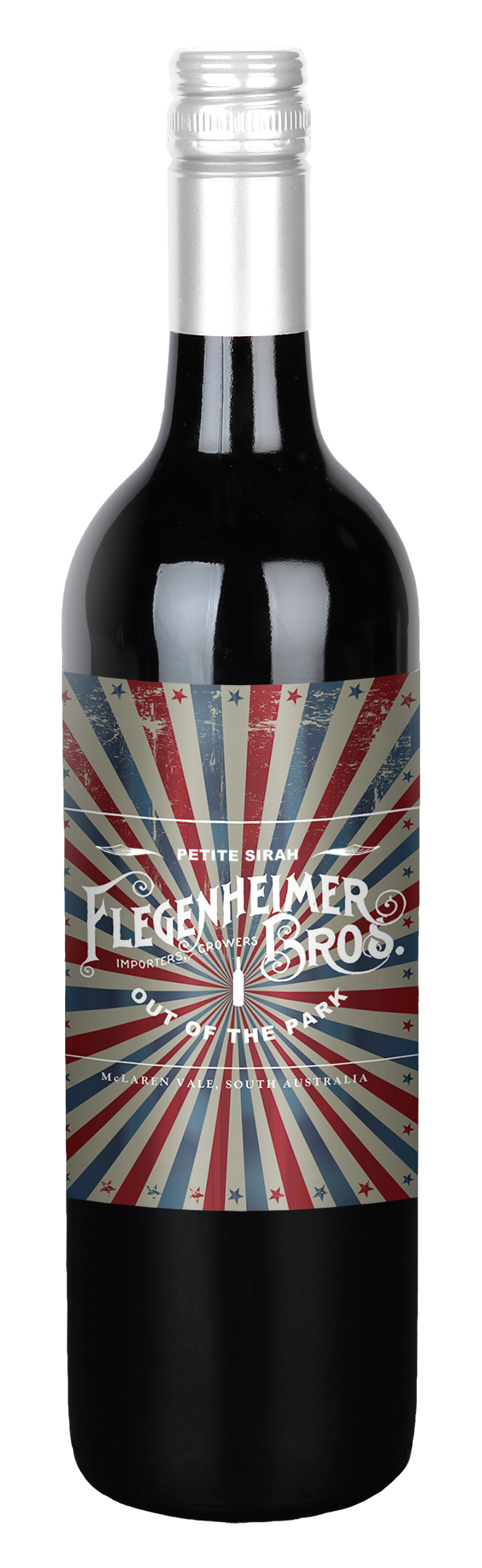 Flegenheimer Bros Out of the Park Petite Sirah 2020  Front Bottle Shot