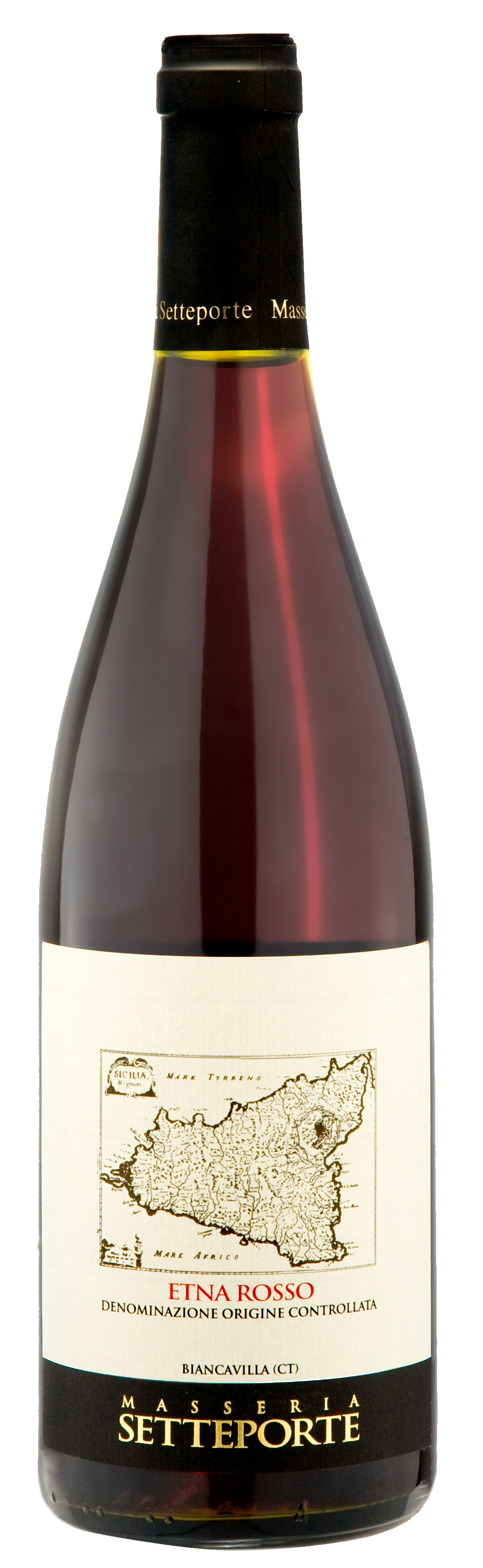 Masseria Setteporte Etna Rosso 2021  Front Bottle Shot