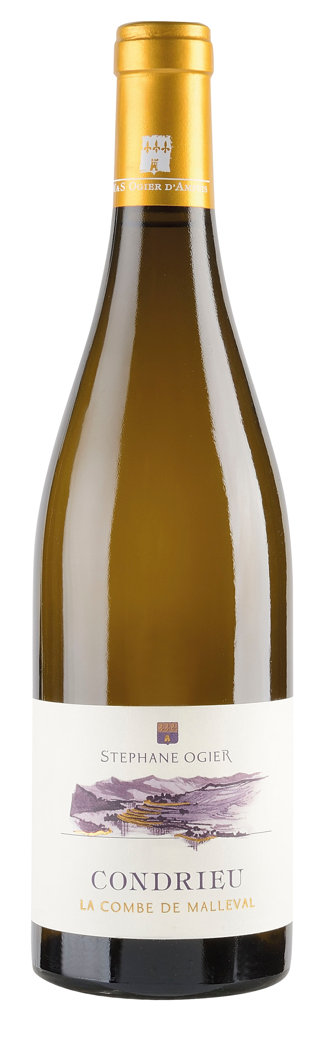 Stephane Ogier Condrieu La Combe de Malleval 2018  Front Bottle Shot