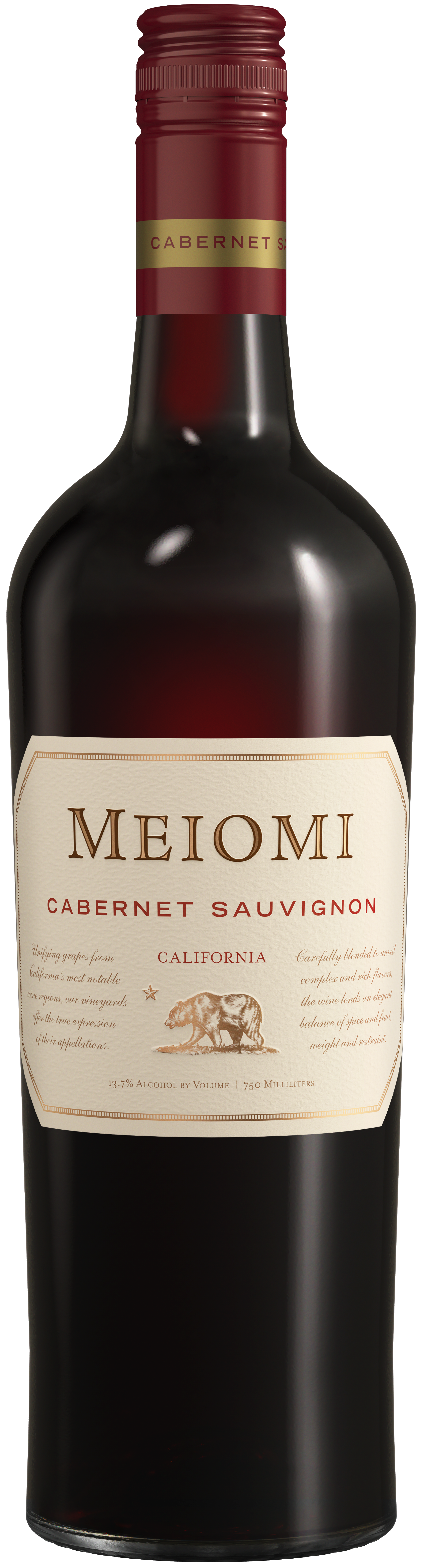 Meiomi Cabernet Sauvignon 2022  Front Bottle Shot