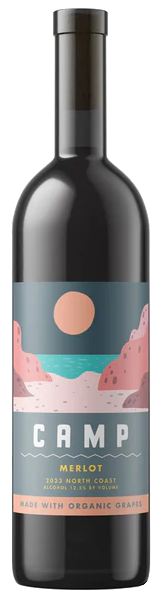 Camp Merlot 2023  Front Bottle Shot