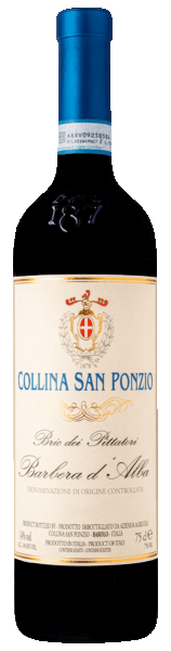 Collina San Ponzio Bric dei Pittatori Barbera d'Alba 2021  Front Bottle Shot