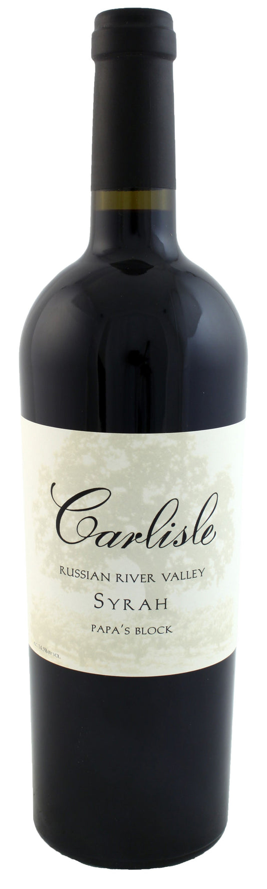 Carlisle Papa's Block Syrah 2022  Front Bottle Shot