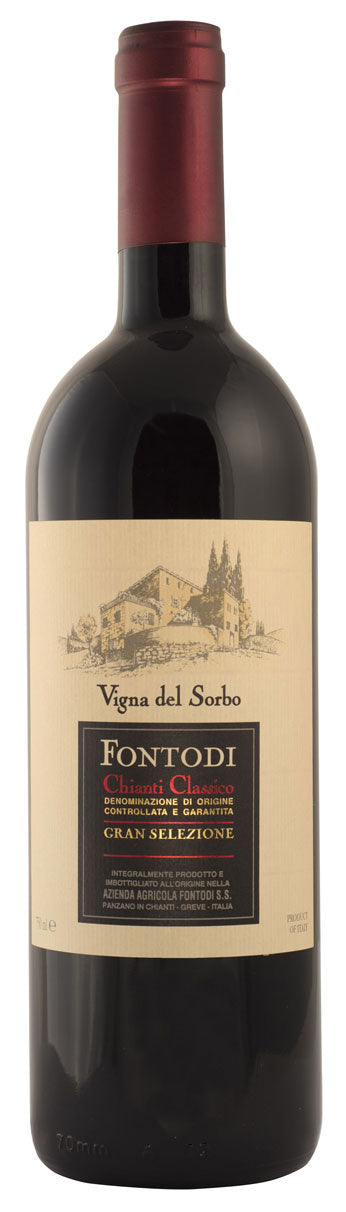 Fontodi Chianti Classico Gran Selezione Vigna del Sorbo 2021  Front Bottle Shot