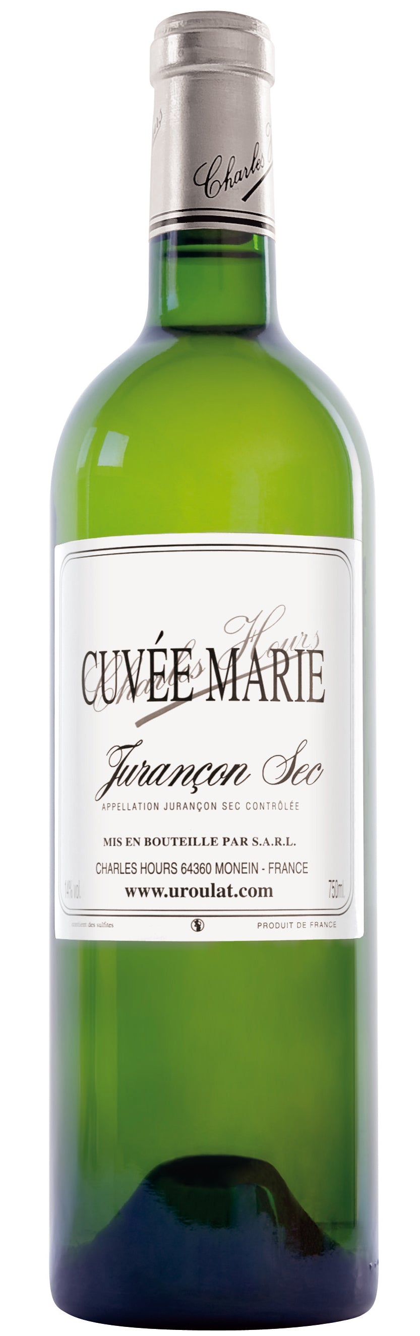 Uroulat Jurancon Sec Cuvee Marie 2018  Front Bottle Shot