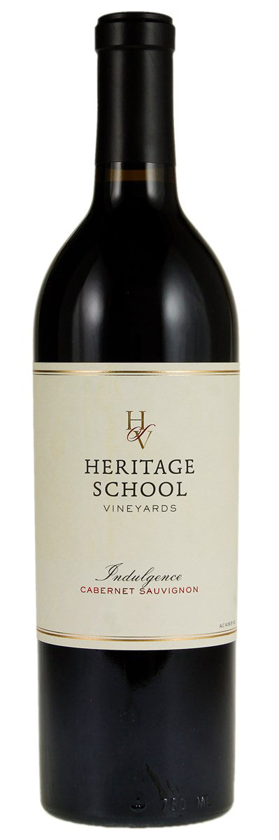 Heritage School Vineyards Indulgence Cabernet Sauvignon 2019  Front Bottle Shot