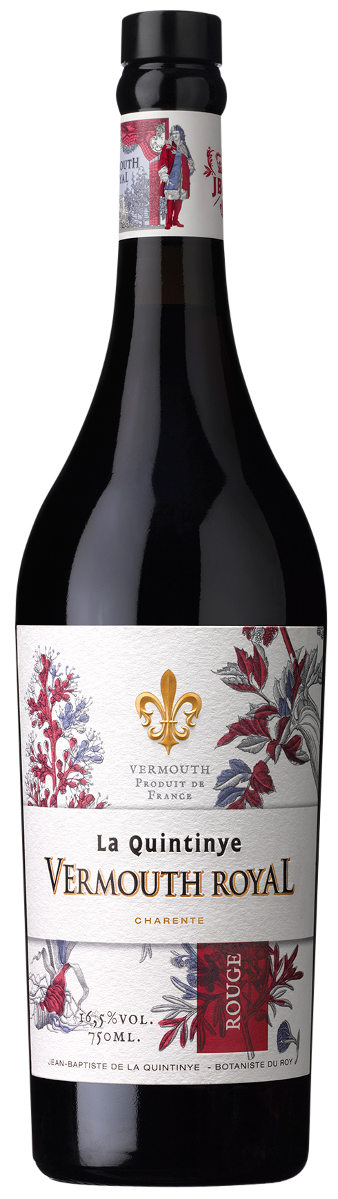 La Quintinye Vermouth Royal Rouge Vermouth  Front Bottle Shot