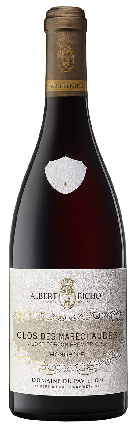 Albert Bichot Aloxe-Corton Clos des Marechaudes Premier Cru Monopole Domaine du Pavillon 2022  Front Bottle Shot