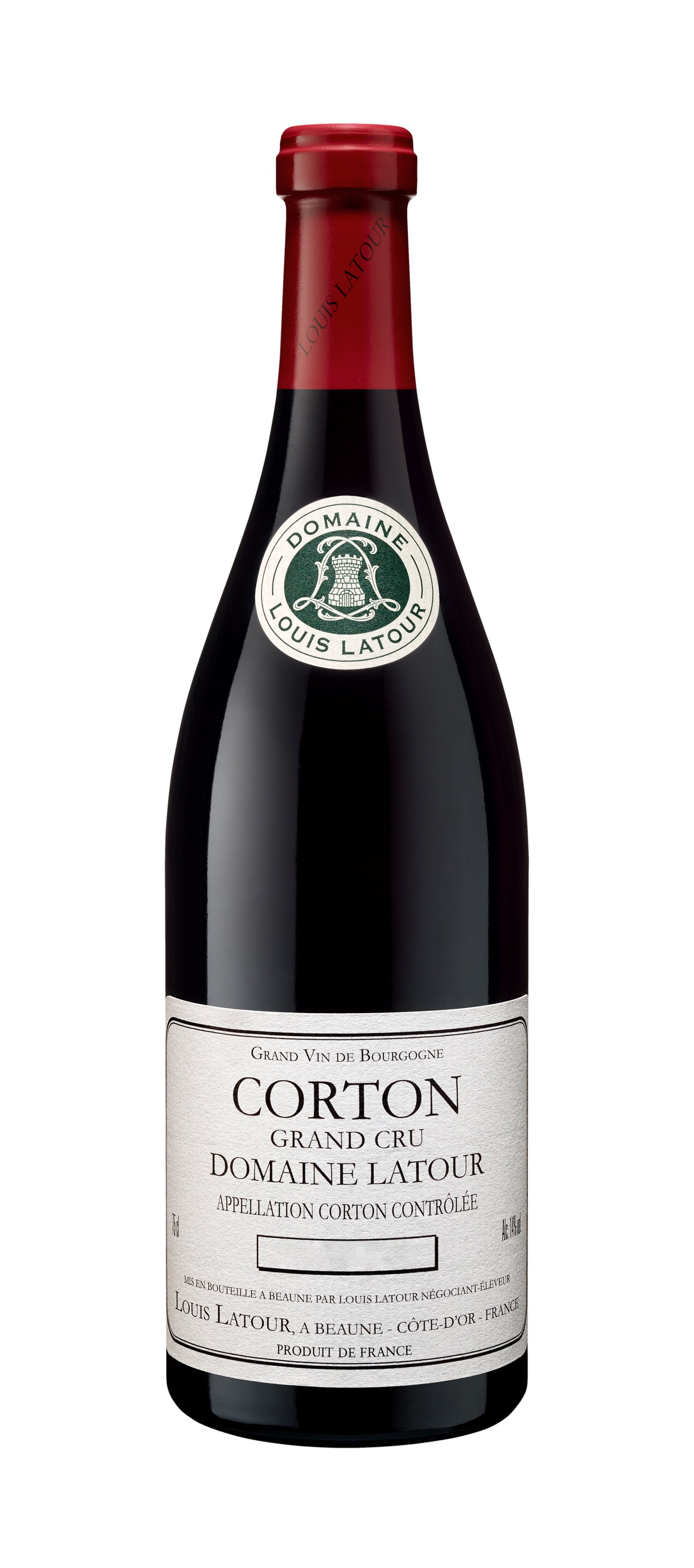 Louis Latour Corton Grand Cru Domaine Latour 2021  Front Bottle Shot