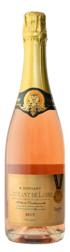 M. Bonnamy Cremant de Loire Rose  Front Bottle Shot