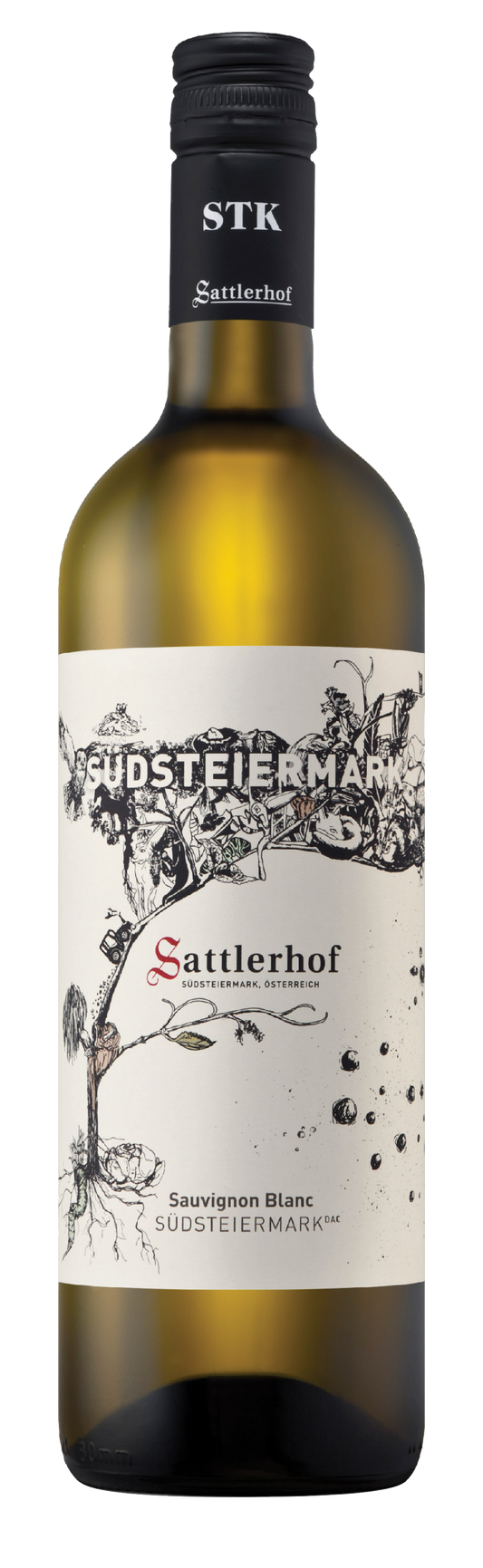Weingut Sattlerhof Sudsteiermark Sauvignon Blanc 2023  Front Bottle Shot