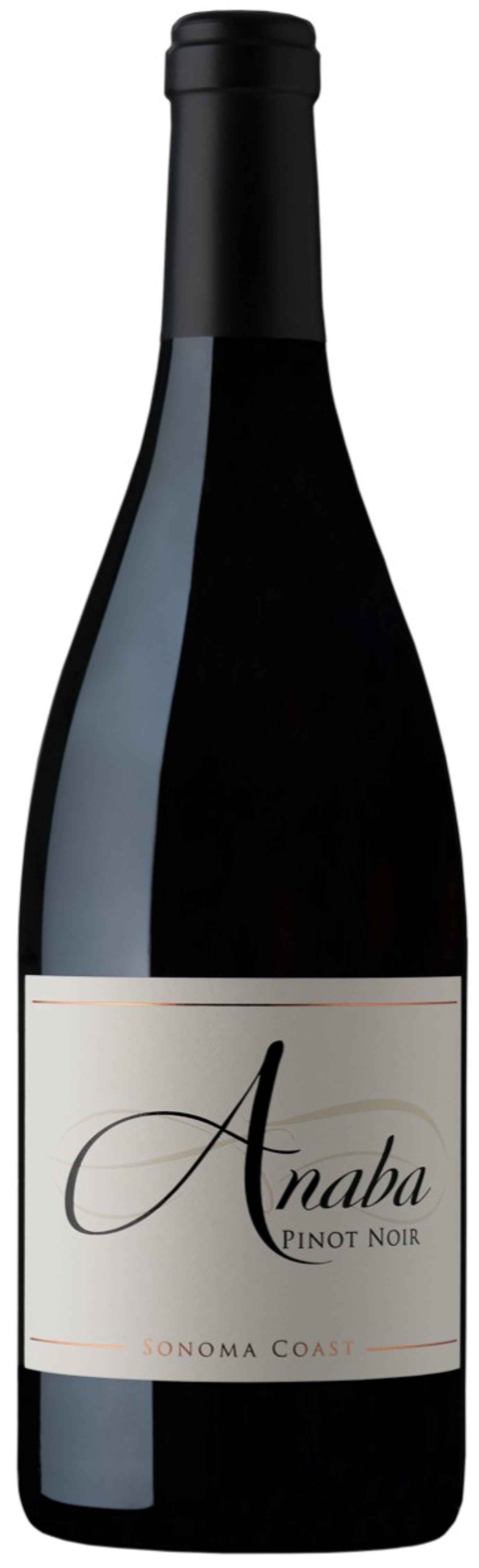 Anaba Sonoma Coast Pinot Noir 2018  Front Bottle Shot