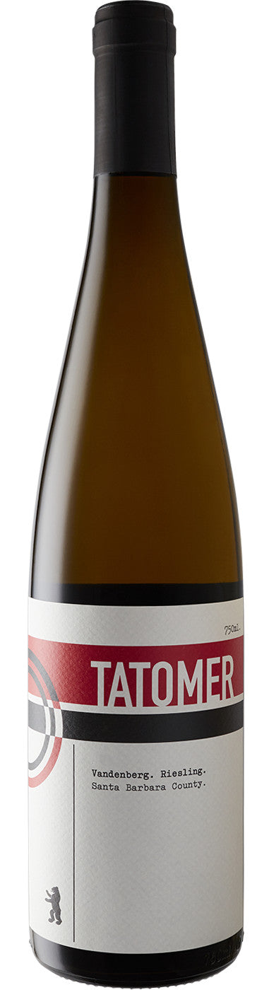 Tatomer Vandenberg Riesling 2021  Front Bottle Shot