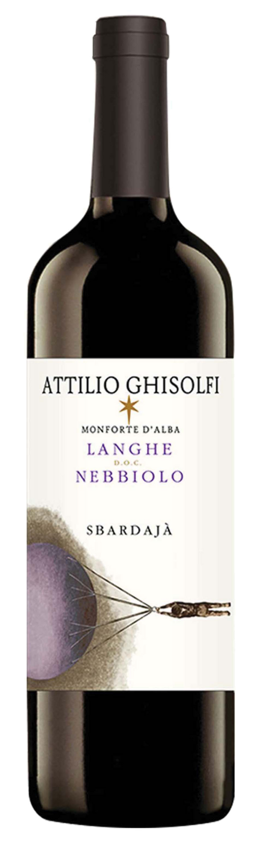 Attilio Ghisolfi Langhe Nebbiolo 2021  Front Bottle Shot