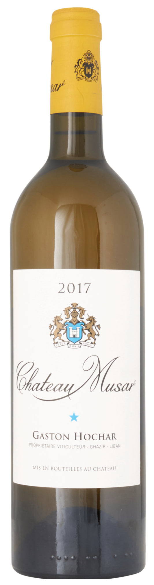 Chateau Musar Lebanon Blanc 2017  Front Bottle Shot