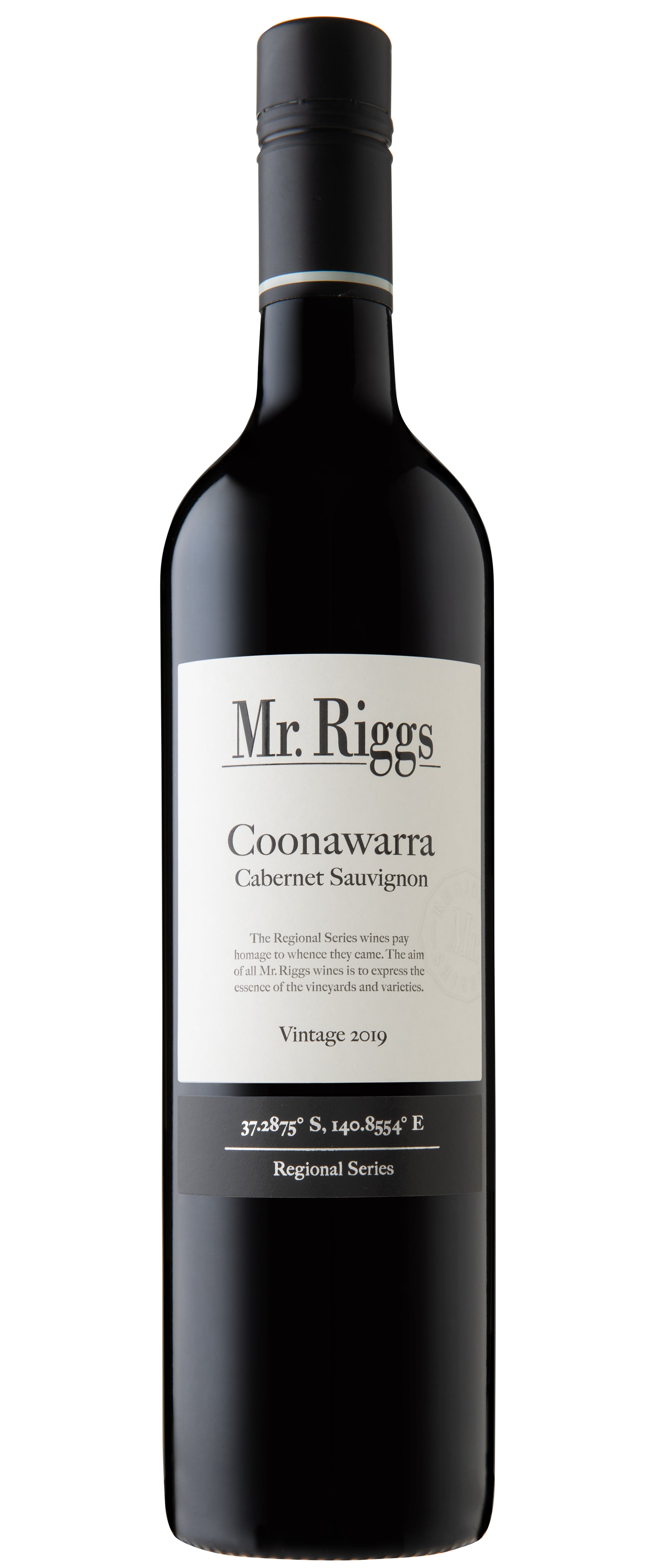 Mr. Riggs Coonawarra Cabernet Sauvignon 2019  Front Bottle Shot