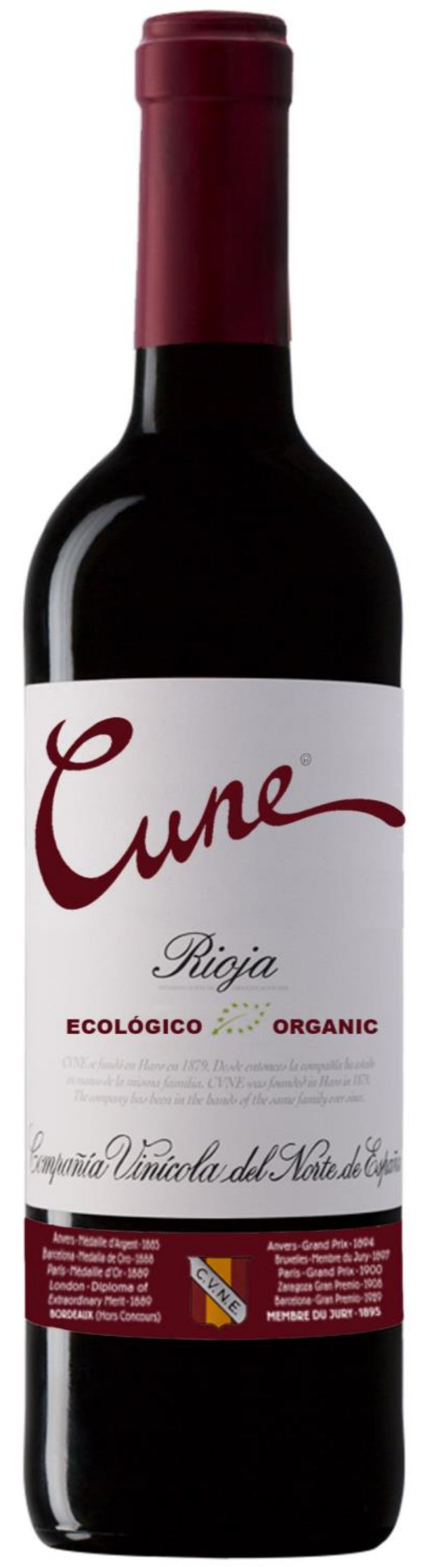 Cune Organic Rioja 2021  Front Bottle Shot