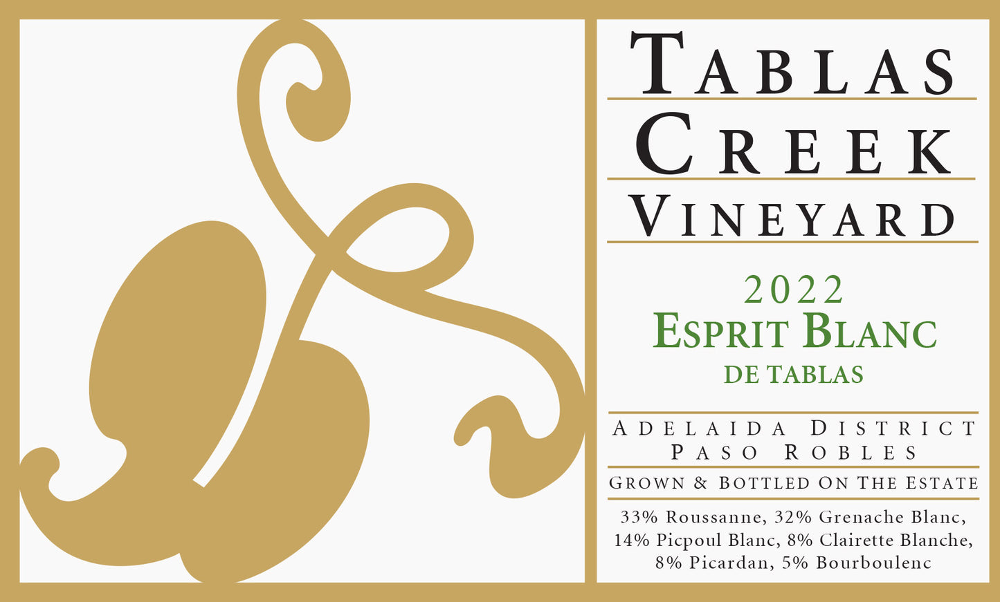 Tablas Creek Esprit de Tablas Blanc (375ML half-bottle) 2022