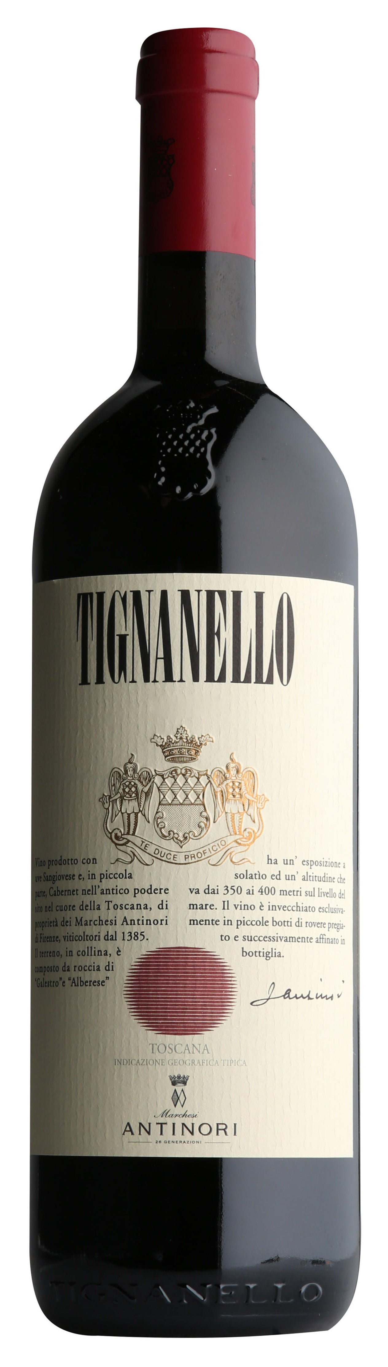 Marchesi Antinori Tignanello 2021  Front Bottle Shot