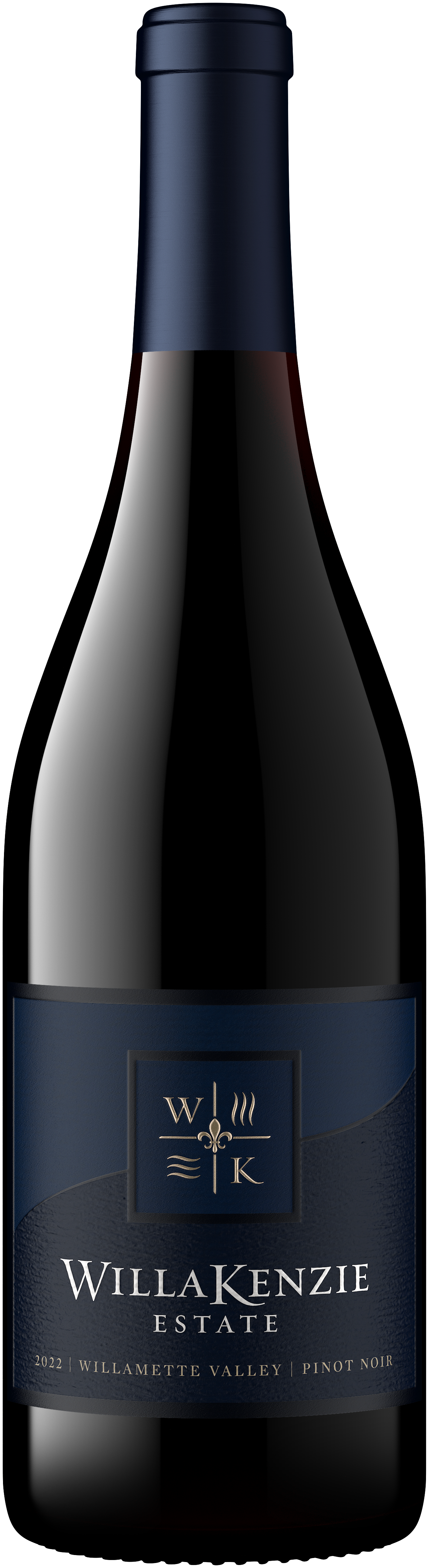 WillaKenzie Estate Willamette Valley Pinot Noir 2022  Front Bottle Shot