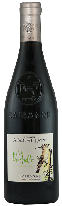 Domaine A. Berthet-Rayne Les Perchettes Cairanne Rouge 2022  Front Bottle Shot