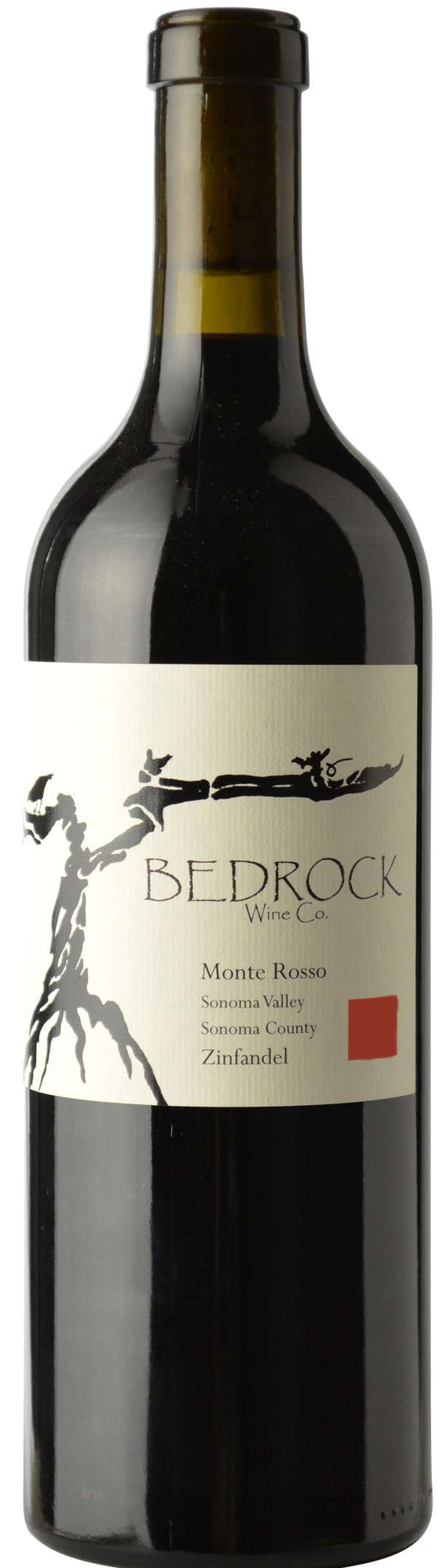 Bedrock Wine Company Monte Rosso Zinfandel 2021  Front Bottle Shot