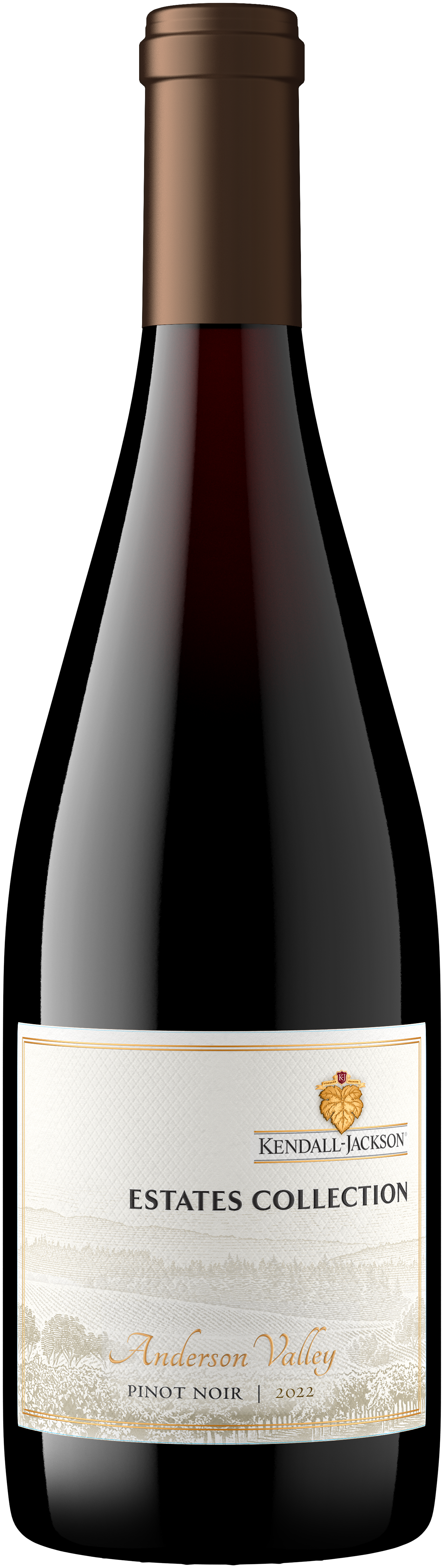 Kendall-Jackson Estates Collection Anderson Valley Pinot Noir 2022  Front Bottle Shot