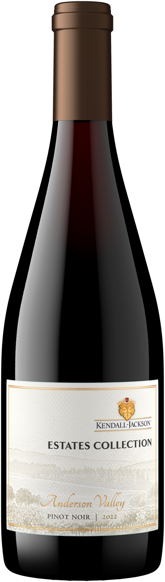 Kendall-Jackson Estates Collection Anderson Valley Pinot Noir 2022  Front Bottle Shot