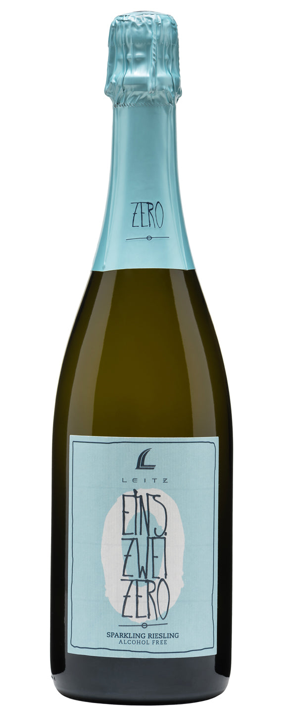 Josef Leitz Eins Zwei Zero Rheingau Sparkling Riesling (Non-Alcoholic)  Front Bottle Shot