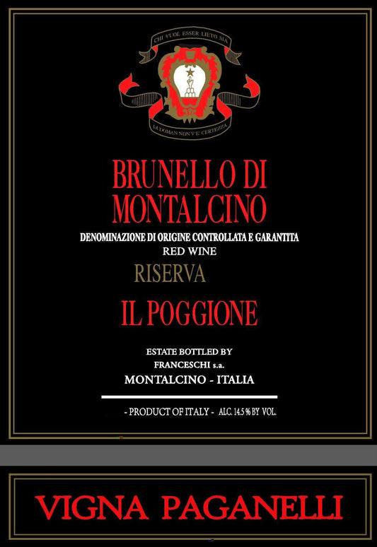 Il Poggione Brunello di Montalcino Riserva Vigna Paganelli (3 Liter Bottle) 2019