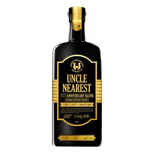 Uncle Nearest 777 Anniversary Blend Tennessee Whiskey 750ml