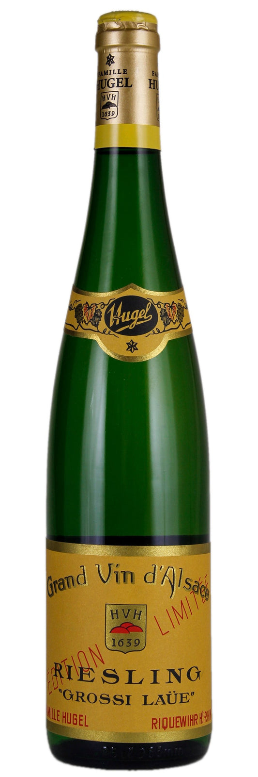 Hugel Grossi Laue Riesling 2014  Front Bottle Shot