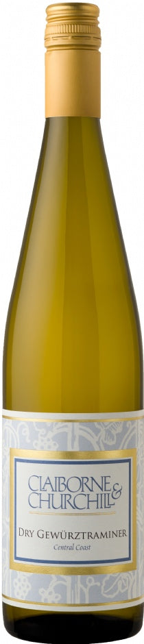 Claiborne & Churchill Dry Gewurztraminer 2022  Front Bottle Shot