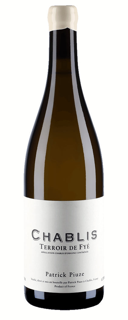 Patrick Piuze Chablis Terroir de Fye 2021  Front Bottle Shot