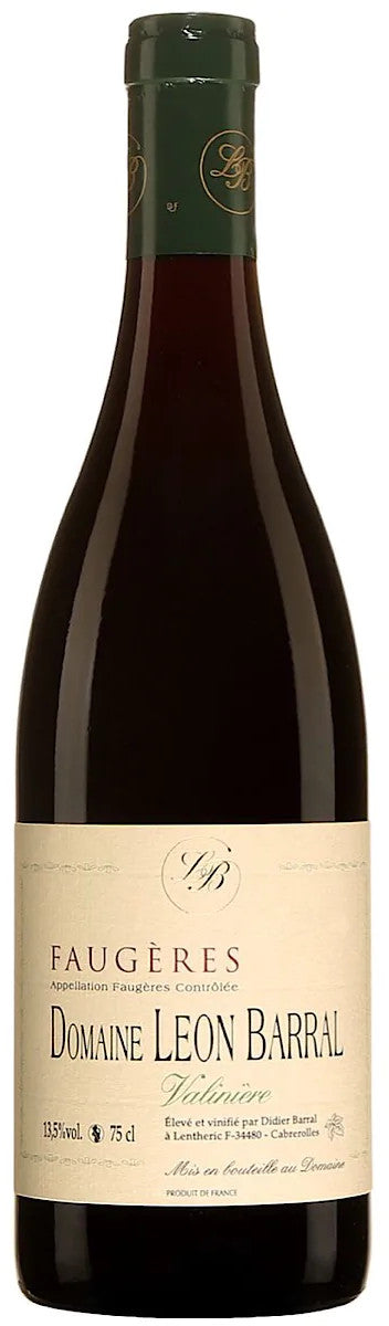 Domaine Leon Barral Faugeres Valiniere 2019  Front Bottle Shot