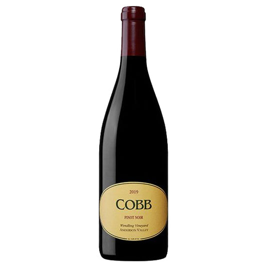 Cobb Wines Wendling Pinot Noir 2019  Front Bottle Shot