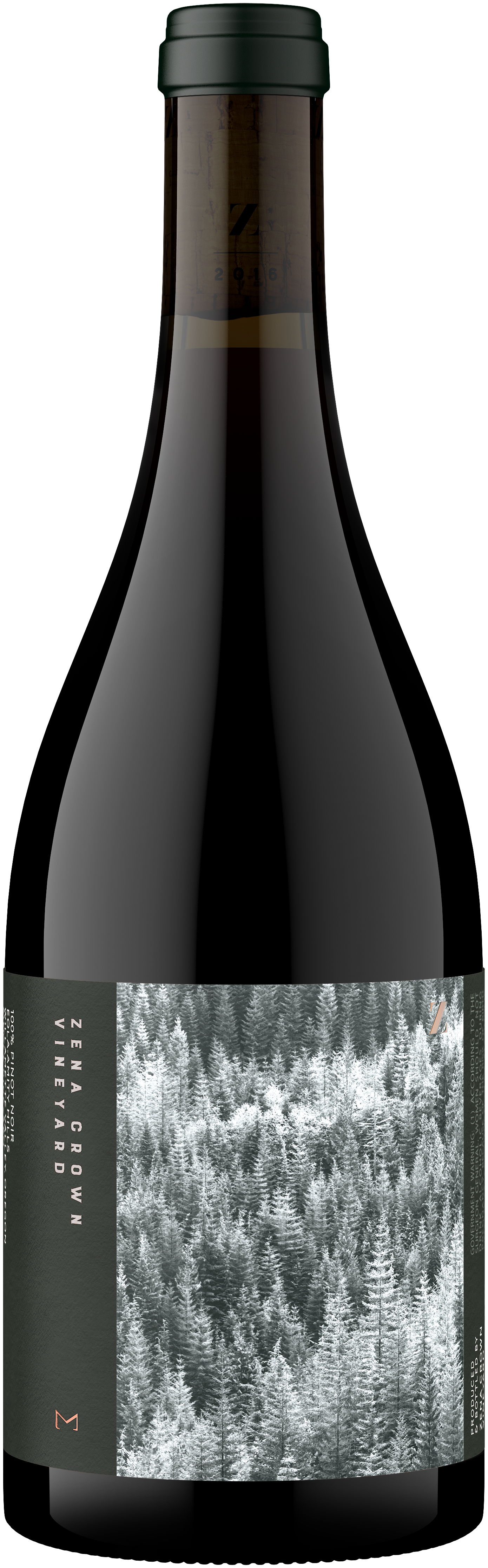 Zena Crown Vineyard The Sum Pinot Noir 2019  Front Bottle Shot