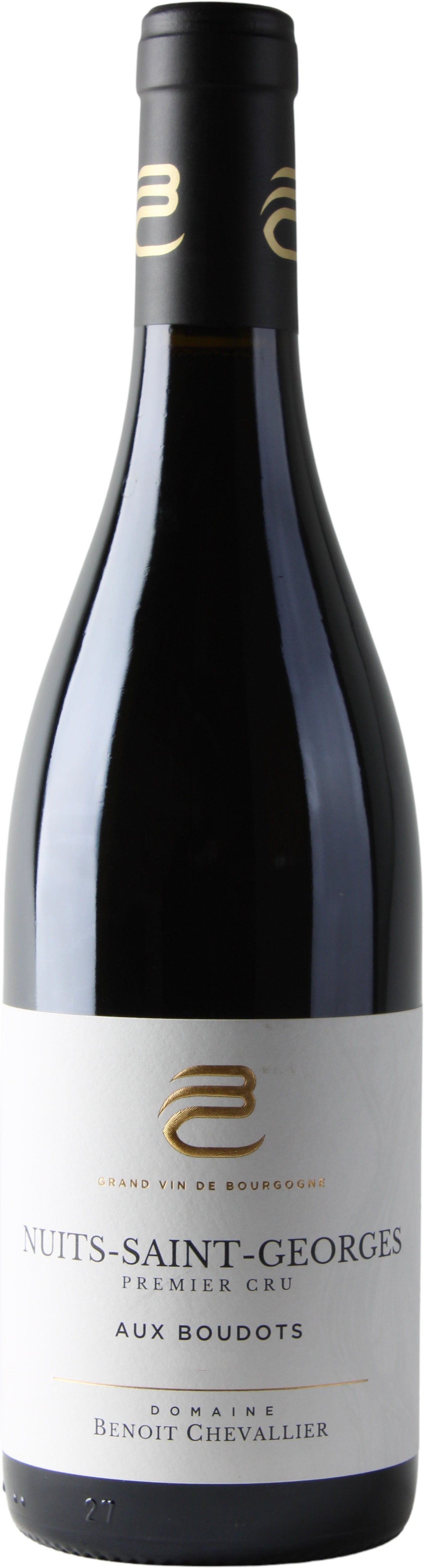 Benoit Chevallier Nuits-St-Georges Aux Boudots Premier Cru 2021  Front Bottle Shot