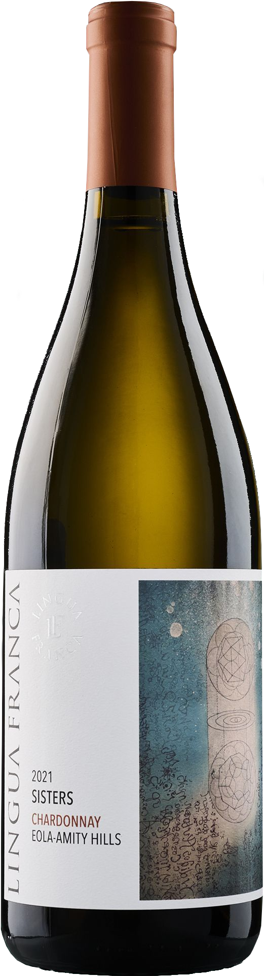 Lingua Franca Sisters Chardonnay 2021  Front Bottle Shot