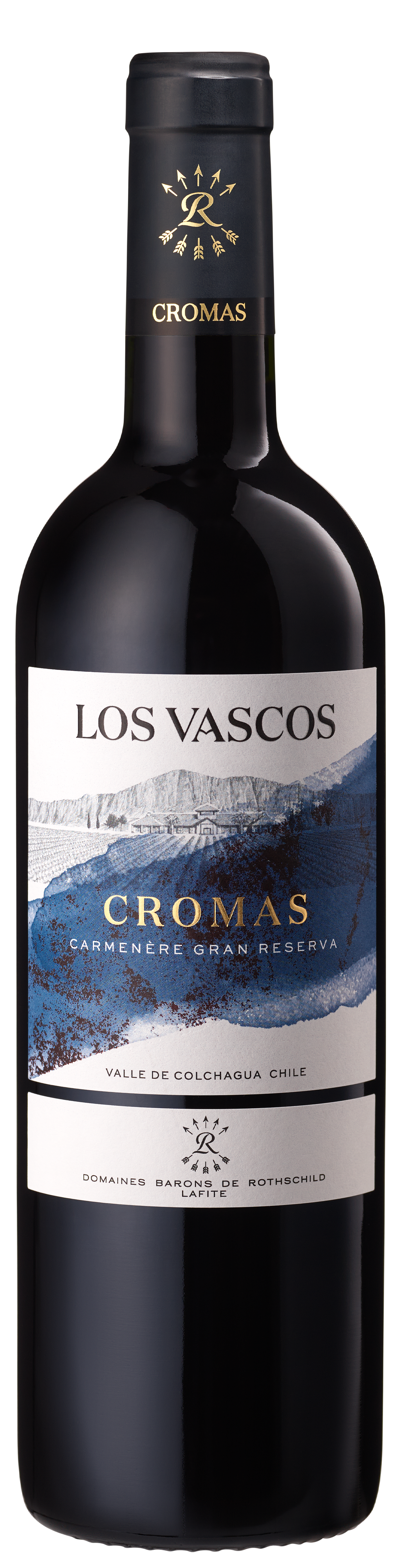Los Vascos Cromas Gran Reserva Carmenere 2020  Front Bottle Shot