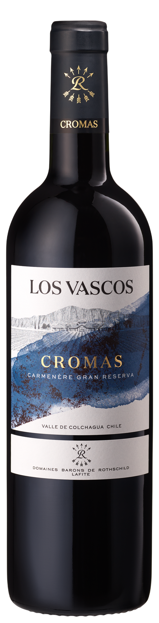 Los Vascos Cromas Gran Reserva Carmenere 2020  Front Bottle Shot