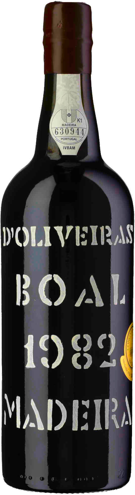 D'Oliveira Boal Madeira 1982  Front Bottle Shot