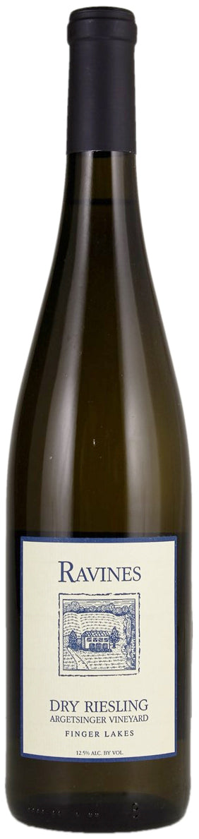 Ravines Argetsinger Vineyard Dry Riesling 2019  Front Bottle Shot