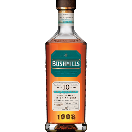 Bushmills Private Reserve 10 Year Old: Moscatel Casks 2013 Vintage Irish Whiskey