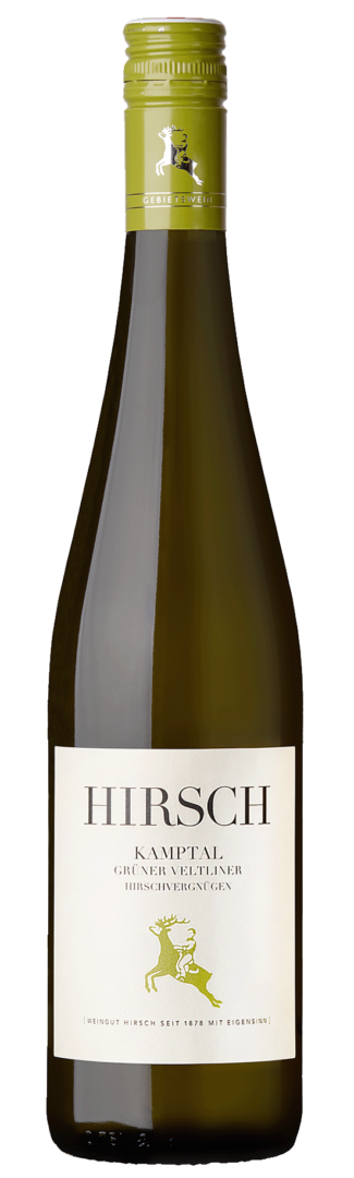 Weingut Hirsch Hirschvergnugen Gruner Veltliner 2022  Front Bottle Shot