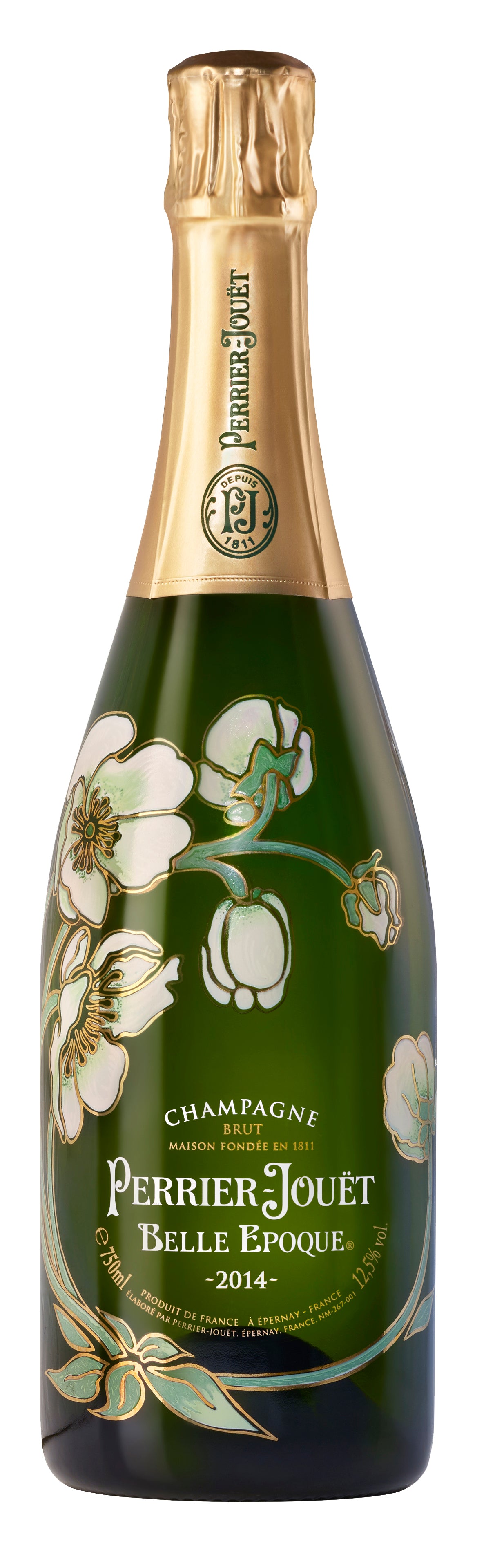 Perrier-Jouet Belle Epoque Brut 2014  Front Bottle Shot
