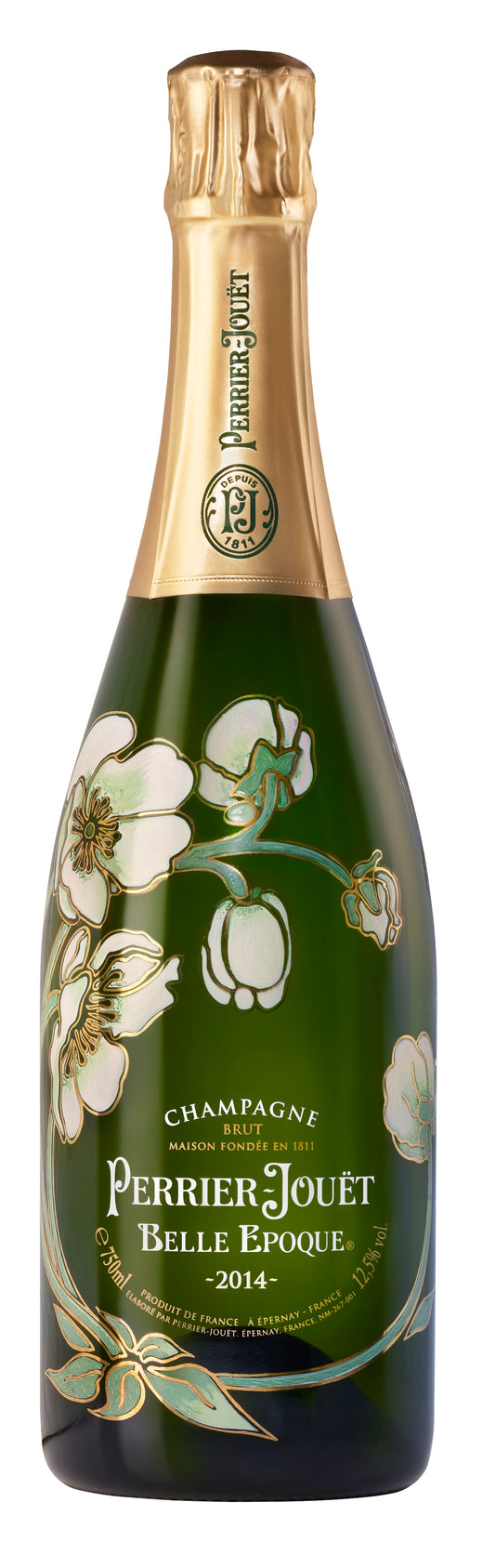 Perrier-Jouet Belle Epoque Brut 2014  Front Bottle Shot