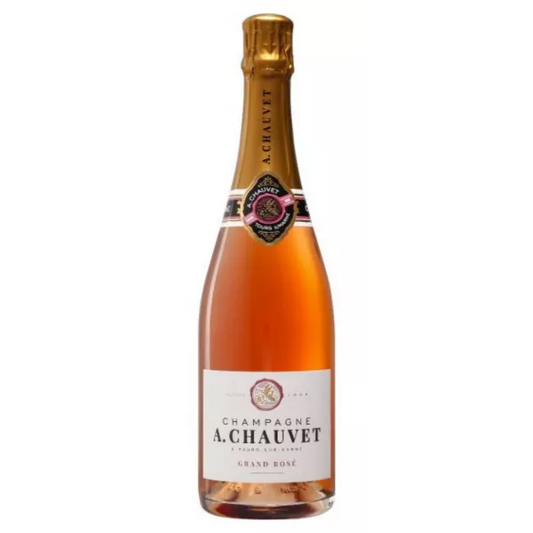 Champagne A. Chauvet Grand Rose Brut  Front Bottle Shot