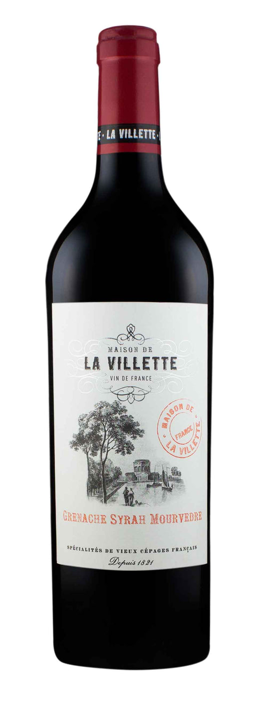 Maison de la Villette Grenache Syrah Mourvedre 2022  Front Bottle Shot